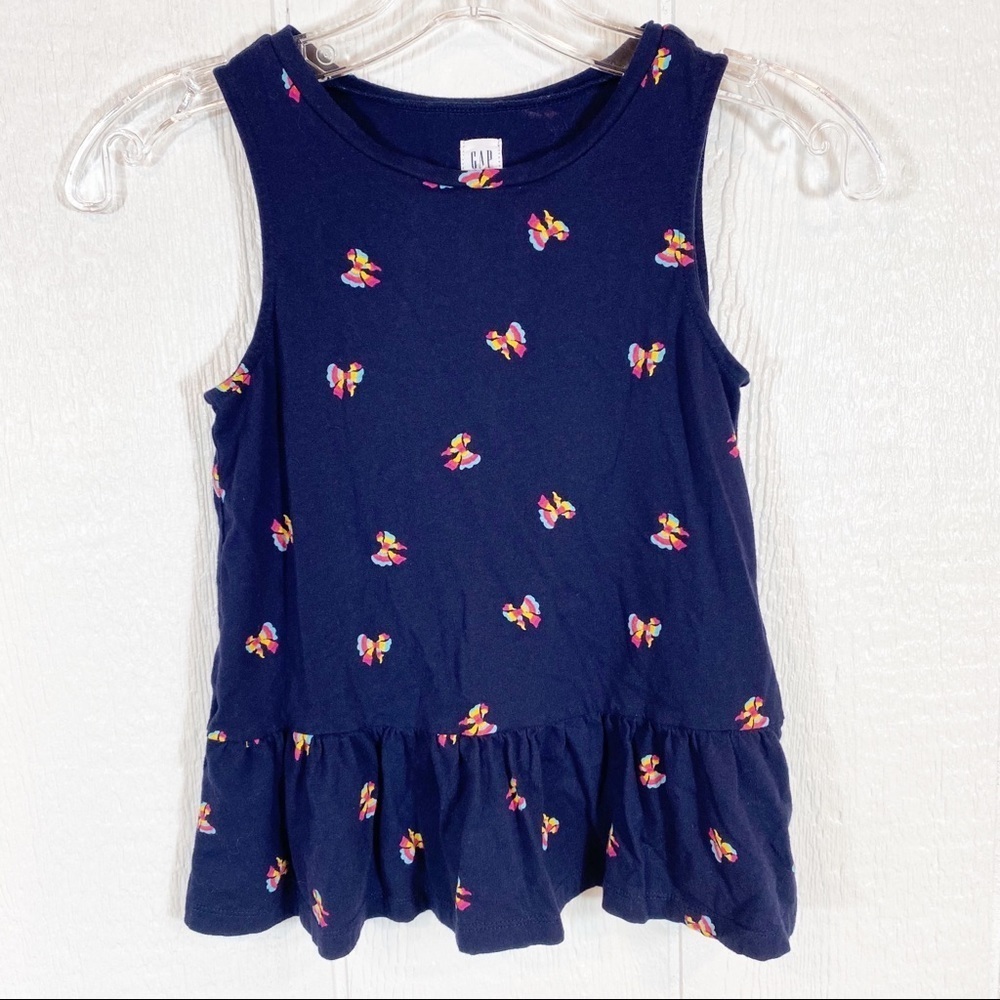Girls Gap Kids Navy Blue Drop Waist Sleeveless Top